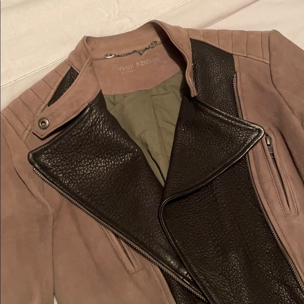 Yigal Azrouel Lamb Leather Moto Jacket - Picture 2 of 7
